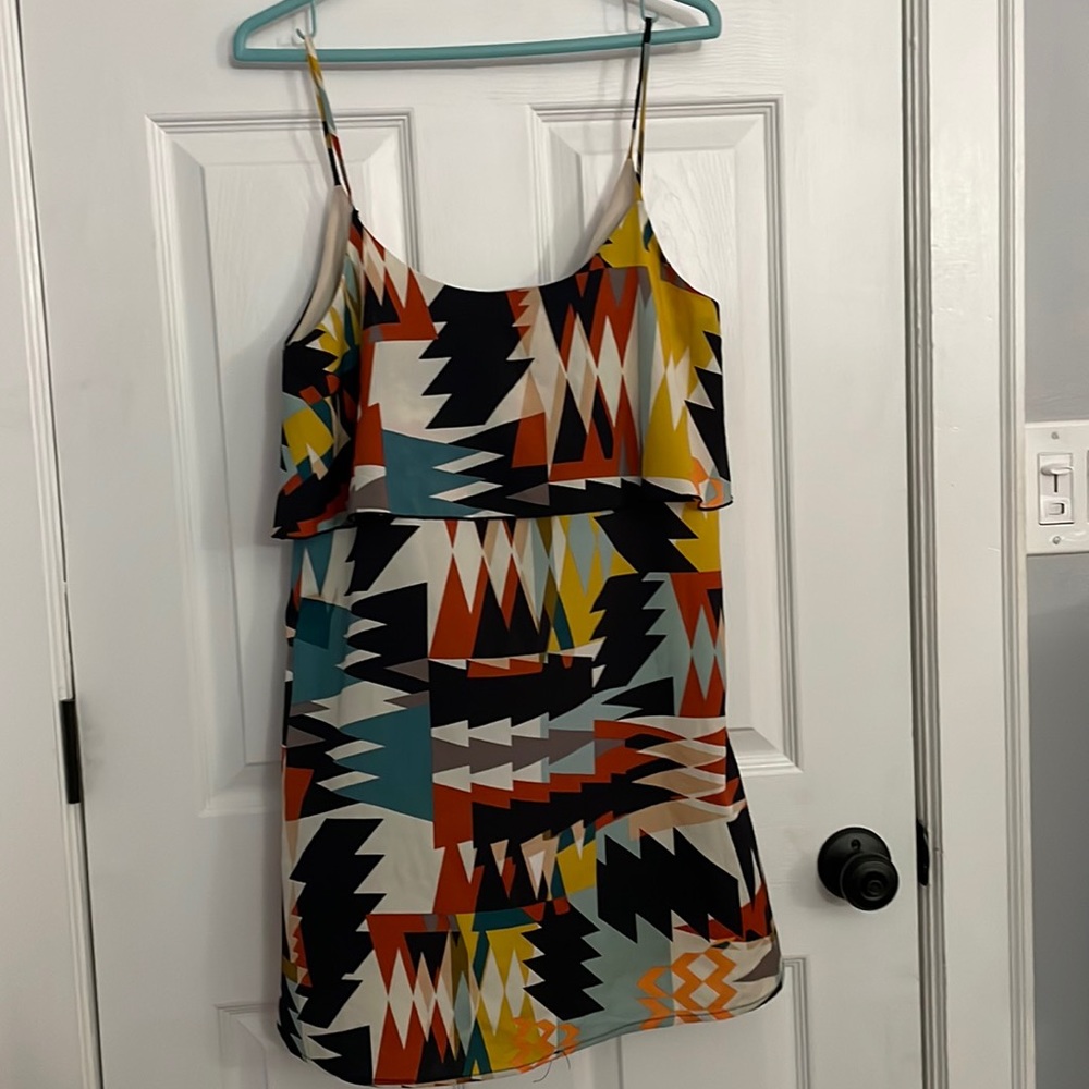 Forever 21 Geometric print sleeveless dress, size M